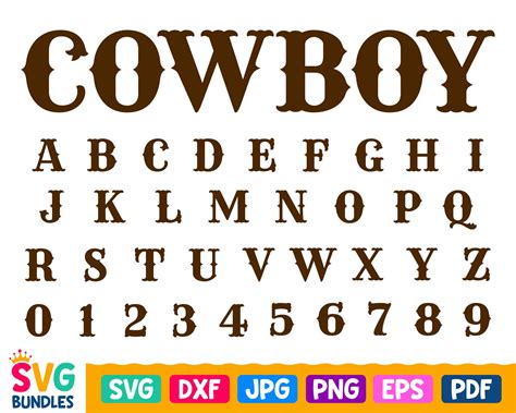 Western Font Svg Cowboy Font Svg Western Alphabet Letters Svg Etsy In