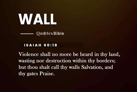 Wall Verses From The Bible — Breaking Down Walls: Finding Strength In ...