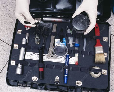 Crime scene investigation kit - Stock Image H200/0129 - Science Photo ...