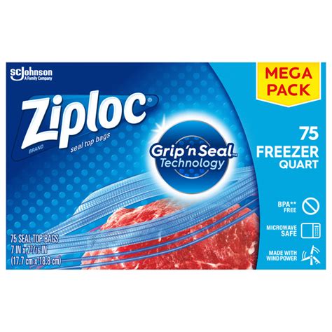 Save on Ziploc Freezer Bags Quart Mega Pack Order Online Delivery ...