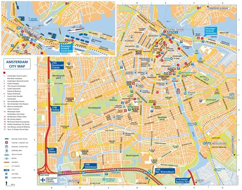 Amsterdam Attractions Map Pdf - Free Printable Tourist Map Amsterdam ...