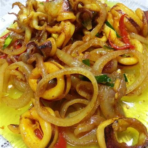 Home made Sotong Goreng Kunyit | Cooking, Malaysian cuisine, Food