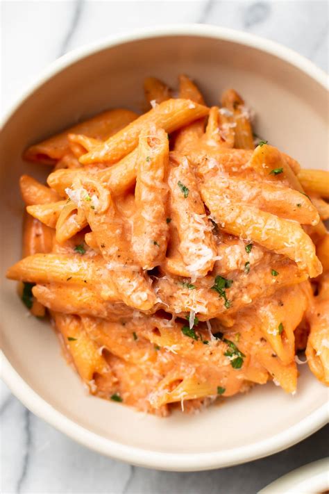 Super Easy Creamy Tomato Pasta • Salt & Lavender