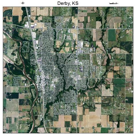 Aerial Photography Map of Derby, KS Kansas