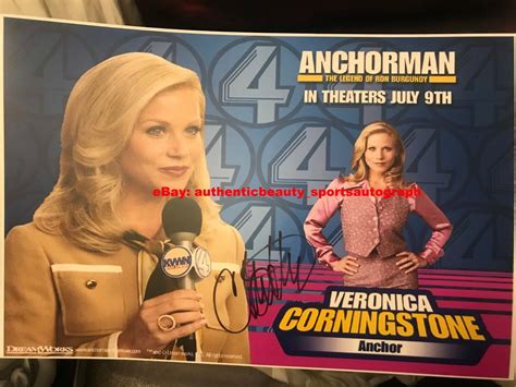 CHRISTINA APPLEGATE ANCHORMAN VERONICA CORNINGSTONE SIGNED POSTER 12x18 ...