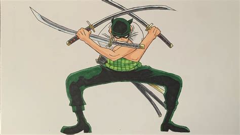 DRAWING ZORO!! | 3 SWORD STYLE!!! | One Piece - YouTube