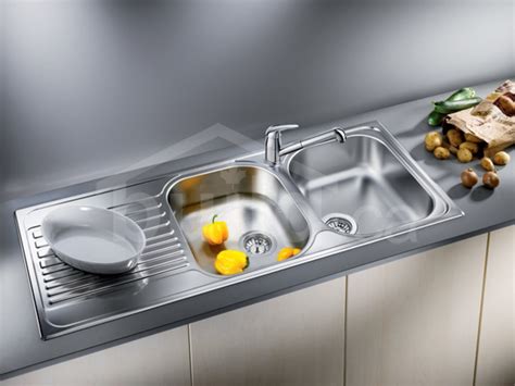 401654 : Blanco Tipo 8 S Drop-In Kitchen Sink with Left Drainboard, 2 ...