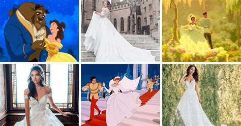 Real Life vs. Disney Princess Movie Wedding Dresses - Inside the Magic