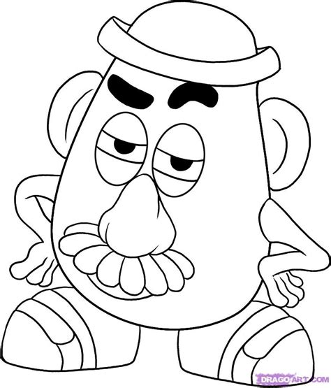 Mr. Potato Head Theme: Coloring Pages | マンガのスケッチ, キャラクターのスケッチ, マンガの ...