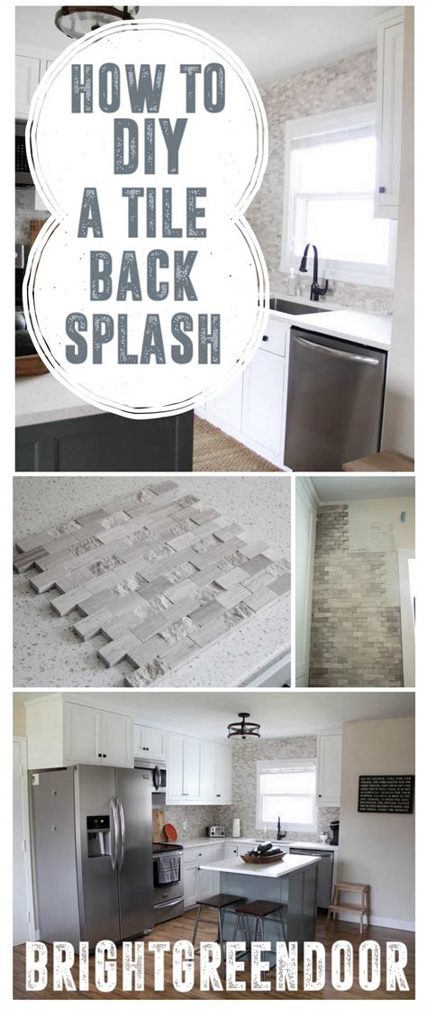 How to DIY a Tile Backsplash - Bright Green Door