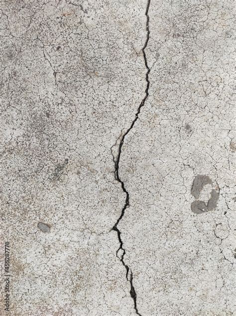 Non-standard concrete floor cracks., concrete crack background. Stock ...