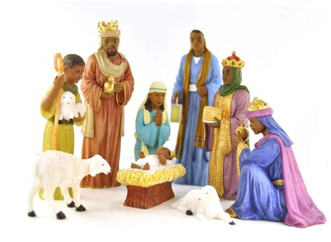 African American Nativity Figurine Set IV | The Black Art Depot