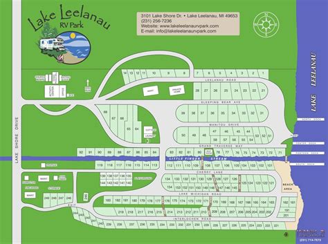 Lake Leelanau RV Park Map - Lake Leelanau RV Park