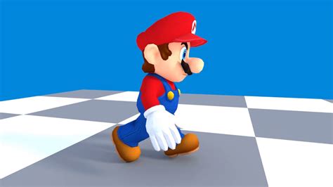 Blender Mario animation test - YouTube