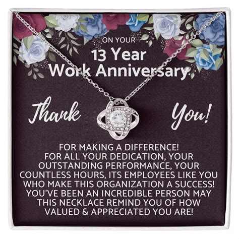 Happy 13th Year Work Anniversary 13 Year Job Work Service - Etsy