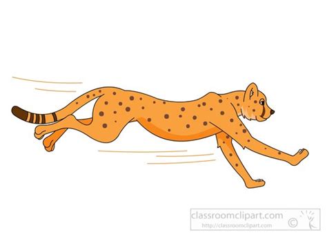 Running Cheetah Clipart - ClipArt Best