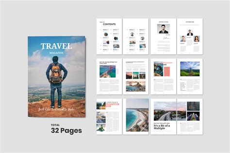 Travel Magazine Template (359716) | Magazines | Design Bundles