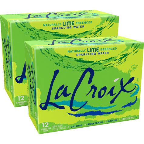 LaCroix Lime Sparkling Water - 2/12pk/12 fl oz Cans, 24 / Pack ...