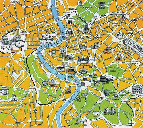 Rome Sightseeing Map Printable - Printable Maps