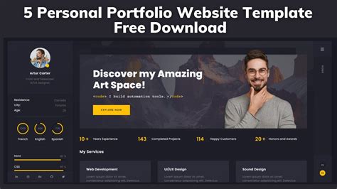 Web Designer Portfolio Templates