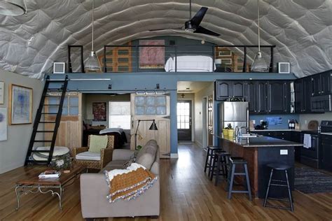 The interior of the quonset hut homes - CueThat