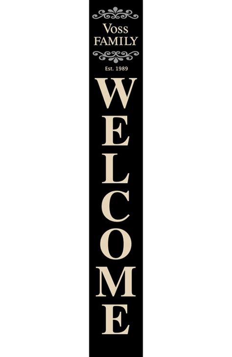 Family Welcome (Personalized) Porch Sign