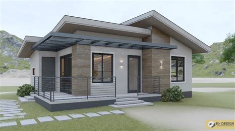 Elegant Contemporary House with a Shed Roof | Pinoy ePlans