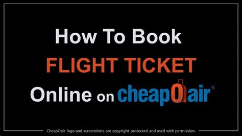 How to Book Flight Ticket Online on CheapOair - YouTube