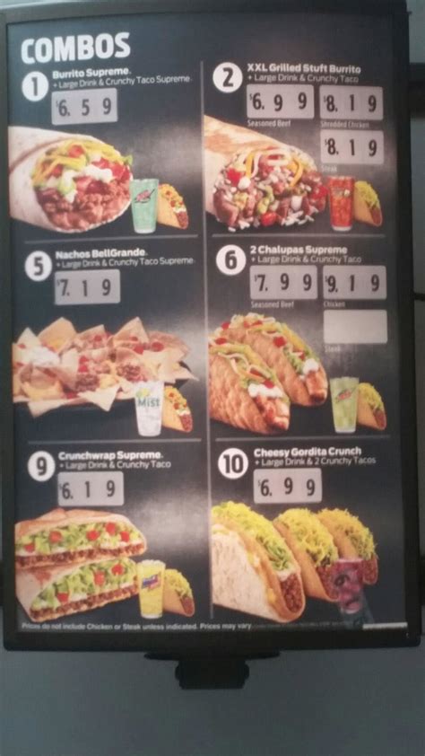 Taco Bell Menu Prices