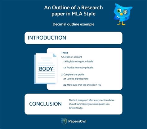 Outline of a Research Paper in MLA Style - PapersOwl.com