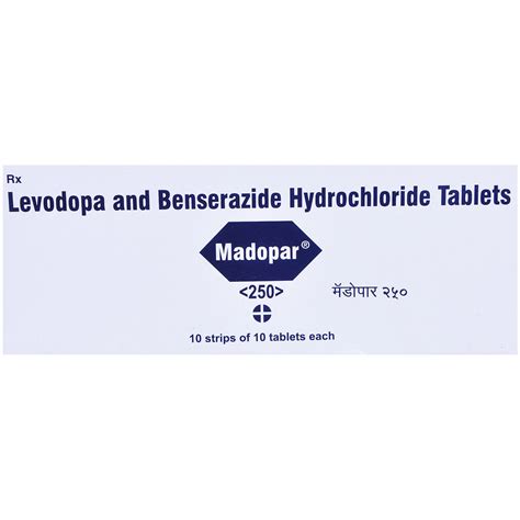 Madopar 250 Tablet | Uses, Side Effects, Price | Apollo Pharmacy