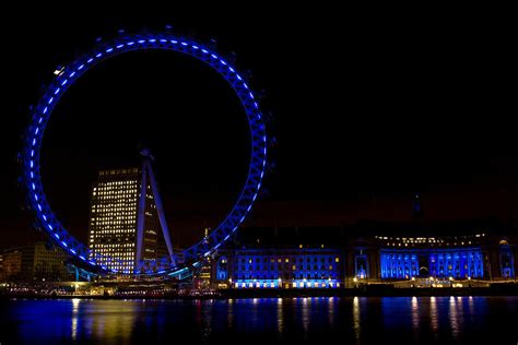 London Eye Night View Photograph by David Pyatt