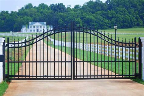 Simple decorative metal garden high quality entrance wrought iron gates ...