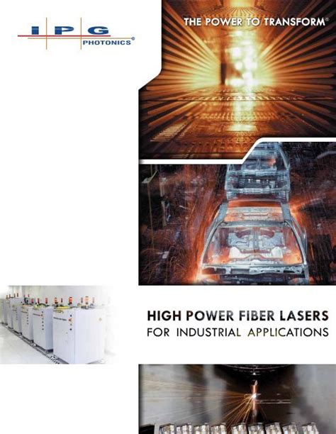 High power fiber lasers - IPG Photonics