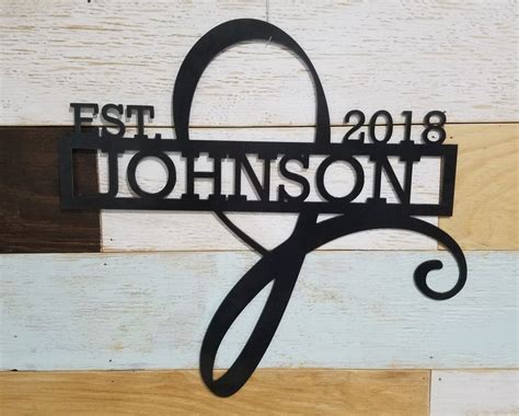 Custom Family Name Sign - Etsy