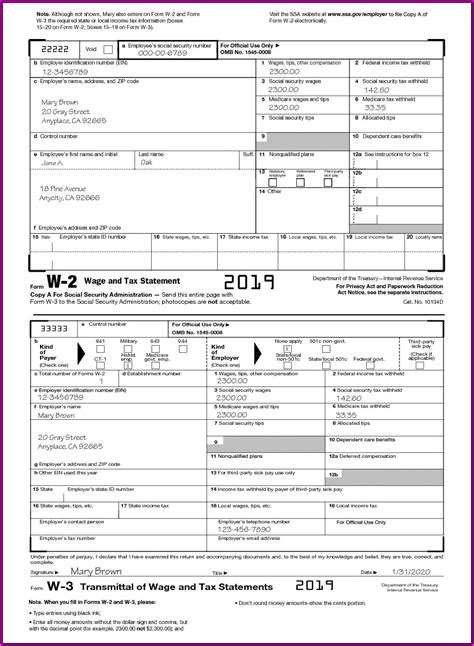 Form W 2 Online Fillable - Printable Forms Free Online