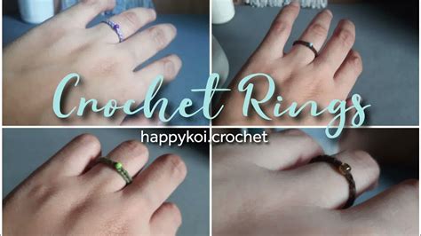 Easy Crochet Ring Tutorial - YouTube