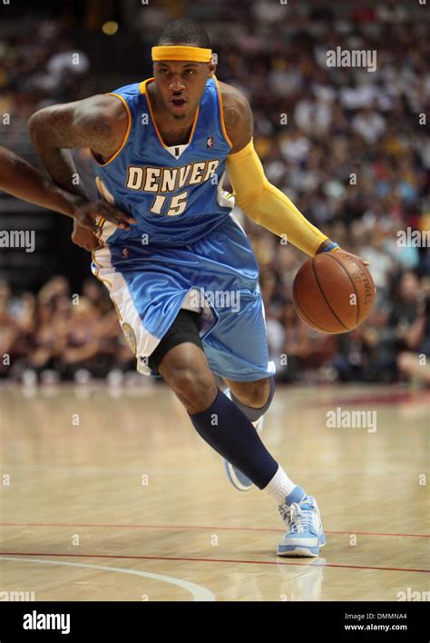 Oct 22, 2009 - Anaheim, California, USA - Denver Nuggets' CARMELO ...