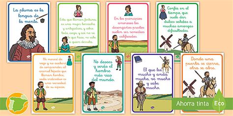 Pósters: Citas célebres de 'El Quijote' (Teacher-Made)