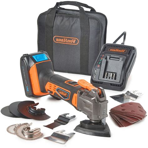 VonHaus 20V Cordless Oscillating Multi-Tool Kit with Li-I