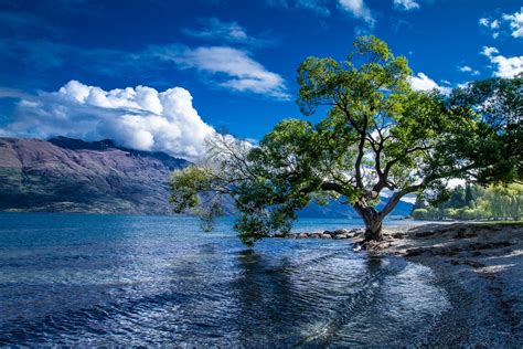 Lake Wakatipu, Queenstown, New Zealand Landscape Wallpaper Hd ...