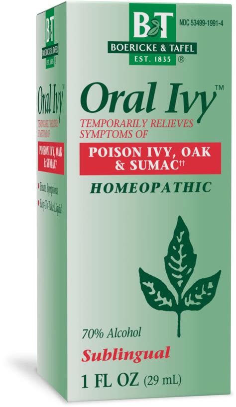 Buy Nature's WayBoericke & Tafel Oral Ivy Liquid, Poison Ivy & Oak ...