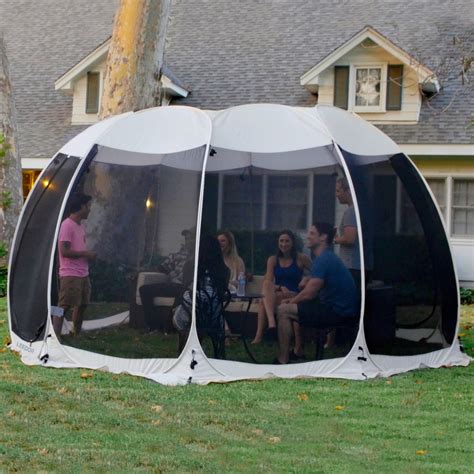 Screen House Tent Instant Outdoor Canopy Pop Up Gazebo 15x15 Gray ...