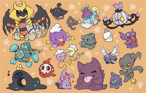 [OC] I drew some of my favorite ghost types! : pokemon