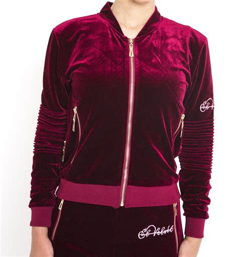 Women's Burgundy Vélvét Full Tracksuit – El Vélvét