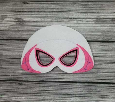 Hooded Spider Hero Play Mask Spider Gwen Mask Pretend Play - Etsy in ...