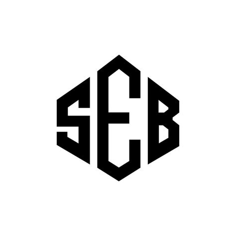 SEB letter logo design with polygon shape. SEB polygon and cube shape ...