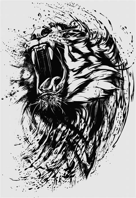 Tattoo, tattooировки, tattoo Design, Wildcat, inker, roar, Abstract art ...