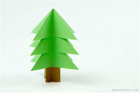 Easy Origami Christmas Tree Tutorial! - Paper Kawaii