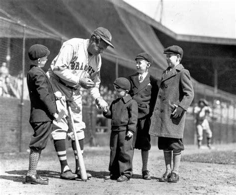 Babe Ruth and Kids, 1935 - Baseball History Comes Alive